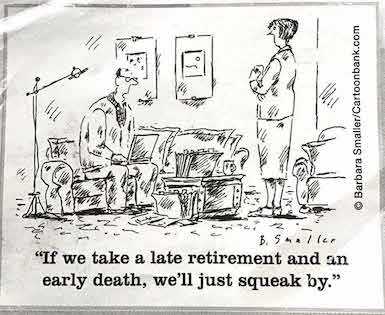 a cartoon of a man and a woman talking